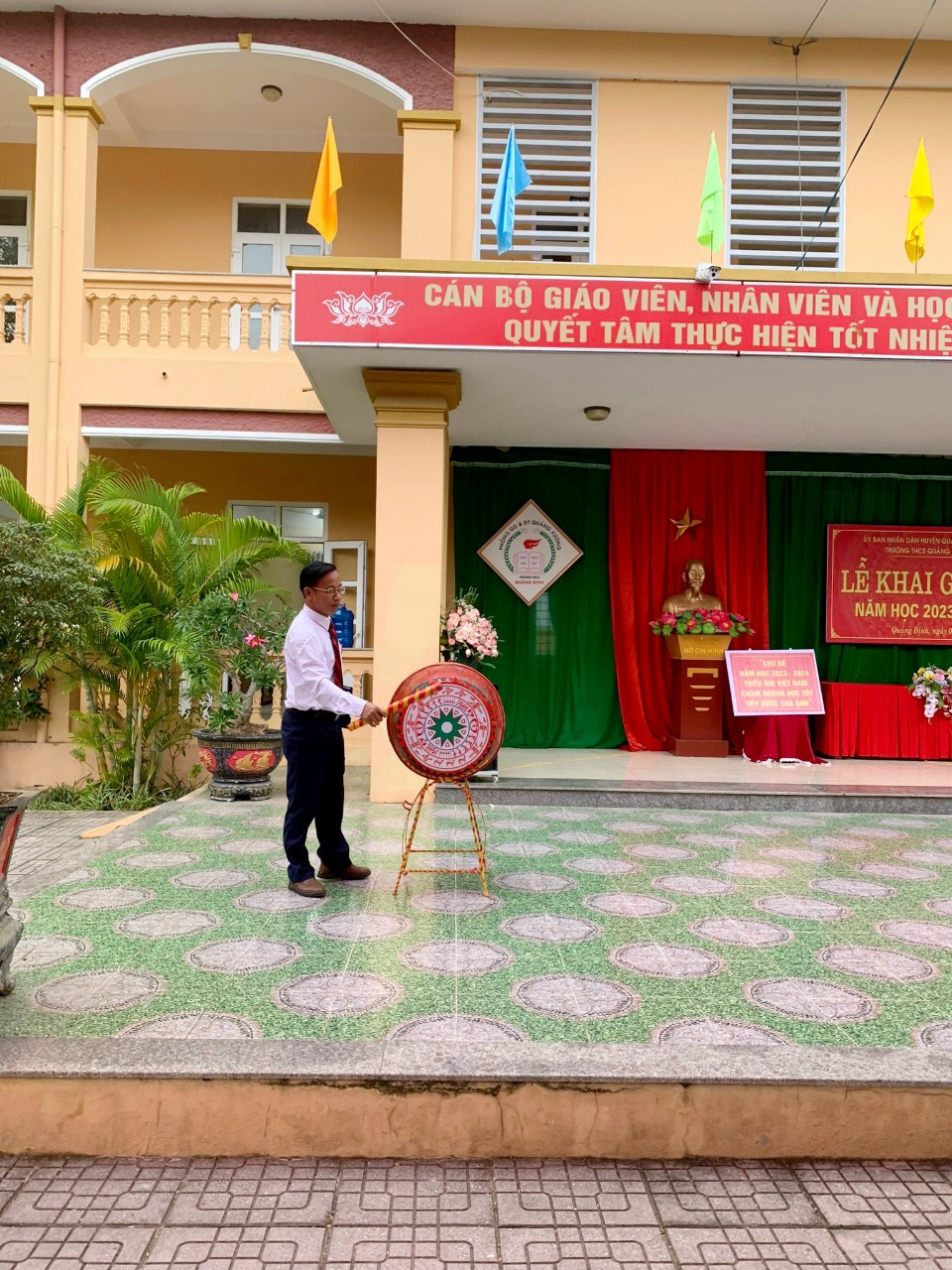 Các nhà trường trên địa bàn xã Quảng Định nô nức ngày khai giảng năm học mới 2023 -2024